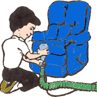 Upholstery cleaning is available